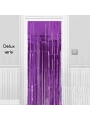 Işıltılı Duvar ve Kapı Perdesi Mor Renk 90x200 cm (5047)