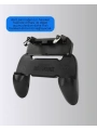 Joystick ve Parmak Tetikleyicili Mobil Oyun Gamepad Tutucu