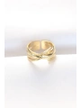 Kalın Gold Renk Ayarlanabilir Yüzük
