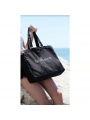 Kanvas Plaj Çanta & Tote Omuz Çanta Siyah
