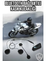 Kask Kulaklığı Motosiklet Intercom Interkom Dinleme Konuşma Özellikli Su Geçirmez