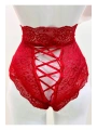 Kırmızı Dantelli Yüksek Bel Külot Venüs-k1011