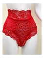 Kırmızı Dantelli Yüksek Bel Külot Venüs-k1011