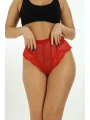 Kırmızı Kadın Çizgili Külot Veronica-k1009