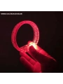 Kırmızı Led Işıklı Baskı Yapılabilen Pilli Bileklik Bilezik 1,5 cm Genişlik (5047)