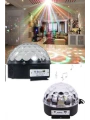 Küre Disko Topu Müzik Çalar Renkli Lazer Işıklı Bluetooth Disko Parti Işığı Kumandalı