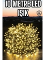 Led Işık 10 Metre Gün Işığı Parlak ve Doğal Ağaç Süsleme