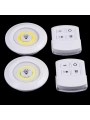Led Lamba 3lü Uzaktan Kumandalı Yapışkanlı Beyaz Işık