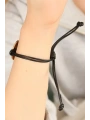 LOVE (Aşık) Siyah Deri İpli Unisex Mood Bileklik