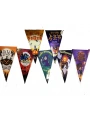 Lüks Baskılı Üçgen Model Halloween Banner Süs Bayrak 8 li (5047)