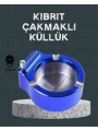 Masa Üstü Çakmaklı Küllük Paslanmaz Metal Gövde