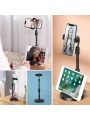 Masa Üstü Tablet ve Telefon Tutucu Plastik Aparat Siyah Telefon Standı (5047)