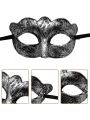 Maskeli Balo Antik Gri Gümüş Eskitilmiş Maske Balo Venedik (5047)