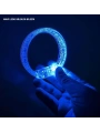 Mavi Led Işıklı Baskı Yapılabilen Pilli Bileklik Bilezik 1,5 cm Genişlik (5047)