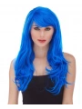 Mavi Renk Uzun Dalgalı Parti Peruğu (5047)