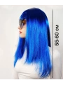 Mavi Renk Uzun Parti Peruğu (5047)