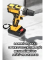 Metal Dişli 24W Akülü Matkap -Çift Bataryalı ve LED Çalışma Işığı ile Tam Set