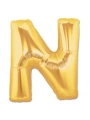 N Harf Folyo Balon Altın Renk  40 inç (5047)
