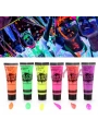 Neonlu Glow Parti Yüz Boyası 6 Renk 6 Adet (5047)