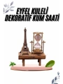 Paris Eyfel Kulesi Hediyelik Eyfel Retro Kum Saati Dekoratif Eşya