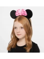 Pembe Fiyonklu Minnie Mouse Tacı Mini Kulak (5047)