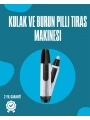 Pil ile Çalışan Kulak, Burun ve Kaş Tımar Cihazı
