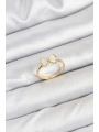 Pirinç Gold Renk Fiyonk Model Kadın Yüzük