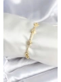 Pirinç Gold Renk Halley Yıldız Model Kadın Bileklik