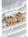Pirinç Gold Renk Vintage Kadın Küpe