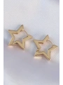 Pirinç Gold Renk Yıldız Küpe