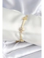 Pirinç Gold Renk Yıldız Model Kadın Bileklik
