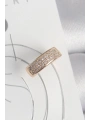 Pirinç Gold Renk Zirkon Taşlı Kadın Kıkırdak Küpe