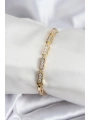 Pirinç VIP Seri Gold Renk Parçalı Model Kadın Bileklik