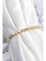 Pirinç VIP Seri Gold Renk Sıralı Arpa Model Kadın Bileklik