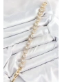 Pirinç Zirkon Taşlı Daire Baget Model Gold Renk VIP Seri Kadın Bileklik