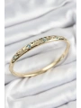 Pirinç Zirkon Taşlı Kelebek Model Gold Renk Kadın Kelepçe