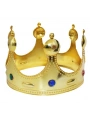 Plastik Kral Tacı Altın Renk Çocuk Boy (5047)