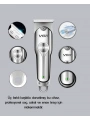 Profesyonel Gümüş Şarjlı Tıraş Makinesi – 3 Başlık, 120 Dakika Kullanım Süresi, Kompakt ve Hafif Tasarım