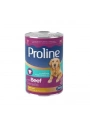 Proline Pate İçinde Et Parçacıklı Dana Etli Yetişkin Konserve Köpek Maması 395 Gr