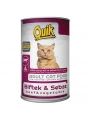Quik Biftek ve Sebzeli Yetişkin Konserve Kedi Maması 415 Gr