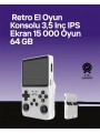 64 GB Retro Oyun Konsolu – Çoklu Emülatör Desteği, Linux Tabanlı Açık Sistem