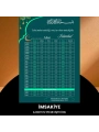 Ramazan İmsakiyesi - 170 Gr - A4 Boyut Kişiye Özel İsimli & Logolu 100 Adet Yeşil-turkuaz