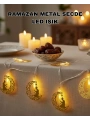 Ramazan Temalı Ay İçinde Secde Eden Adam LED Peri Işığı