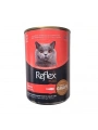 Reflex Plus Sos İçinde Et Parçacıklı Somonlu Yetişkin Konserve Kedi Maması 400 Gr