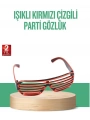 Renkli Işıklı Gözlük Eğlenceli Gece Aksesuarı