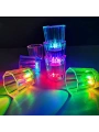 Renkli Led Parlayan Fiber Optik Glow Işıklı Bardak 5,5 x 5,5 cm (5047)