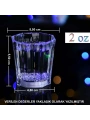 Renkli Led Parlayan Fiber Optik Glow Işıklı Bardak 5,5 x 5,5 cm (5047)