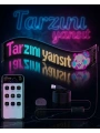 RGB LED Matrix Panel Esnek Yapı Uygulama Kontrollü Kayan Yazı Ekranı