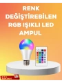 RGB Uzaktan Kumandalı LED Ampul 16 Renk A Kalite 2025 Model Orijinal
