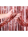 Rose Gold Püsküllü Kapı Perdesi - Parti, Bekarlığa Veda, Doğum Günü 1x2 m (5047)